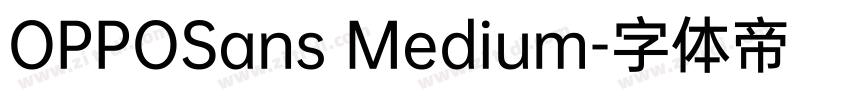 OPPOSans Medium字体转换